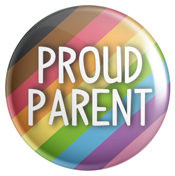 Proud Parent Rainbow Button