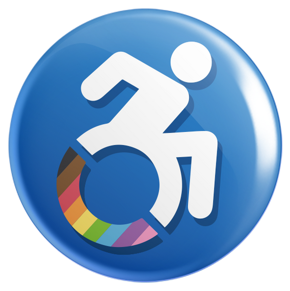 Accessible Pride Button