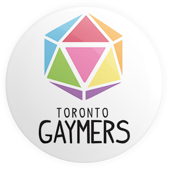 Toronto Gaymers D20 Button