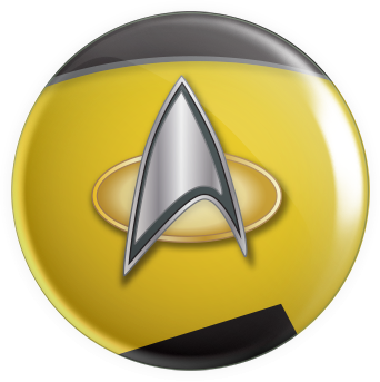 Space Emblems - TNG Yellow Button