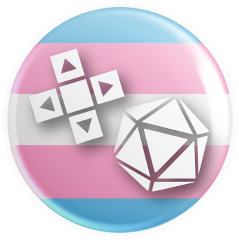 Transgender Flag Gaymer Button